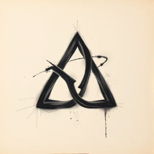 Charcoal Triquetra Tattoo