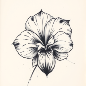 Charcoal Violet Tattoo