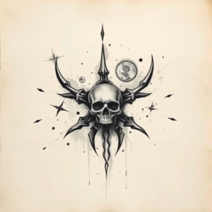 Charcoal Voodoo Tattoo