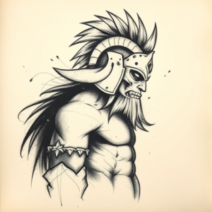 Charcoal Warrior Tattoo