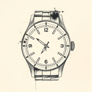 Charcoal Watch Tattoo