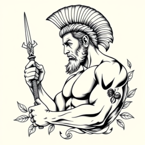 Chicano Achilles Tattoo