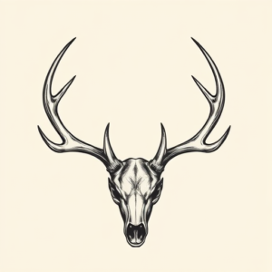 Chicano Antler Tattoo