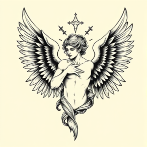 Chicano Archangel Tattoo