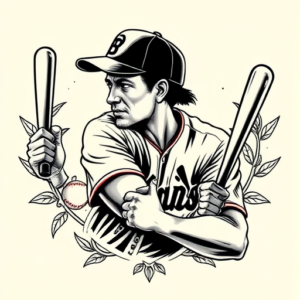 Chicano Baseball Tattoo