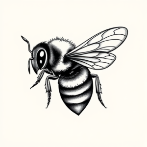 Chicano Bee Tattoo