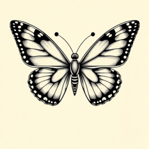 Chicano Butterfly Tattoo