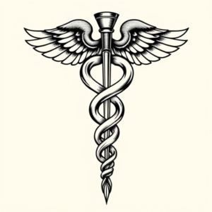 Chicano Caduceus Tattoo