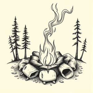Chicano Campfire Tattoo