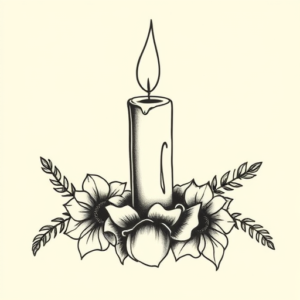 Chicano Candle Tattoo