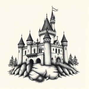 Chicano Castle Tattoo