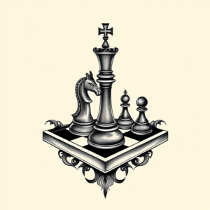 Chicano Chess Tattoo