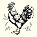 Chicano Chicken Tattoo