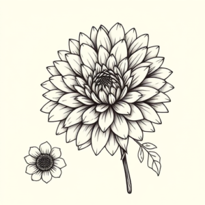 Chicano Chrysanthemum Tattoo
