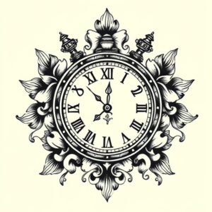 Chicano Clock Tattoo