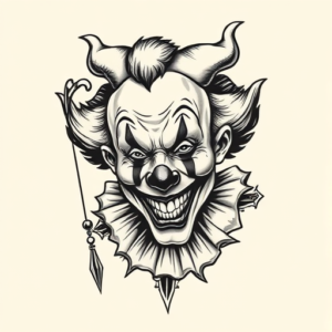 Chicano Clown Tattoo