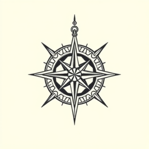 Chicano Compass Tattoo