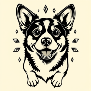 Chicano Corgi Tattoo