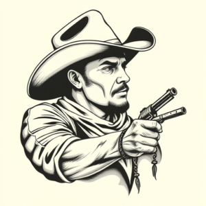 Chicano Cowboy Tattoo