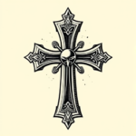 Chicano Cross Tattoo