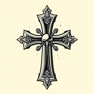 Chicano Cross Tattoo