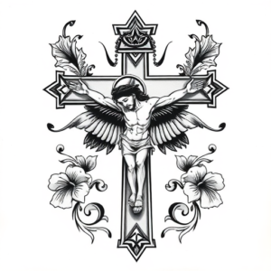 Chicano Crucifix Tattoo
