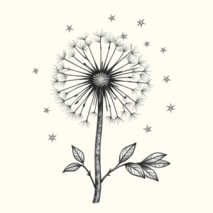 Chicano Dandelion Tattoo