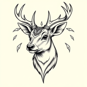 Chicano Deer Tattoo
