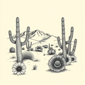 Chicano Desert Tattoo