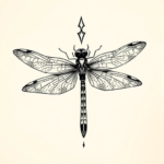 Chicano Dragonfly Tattoo