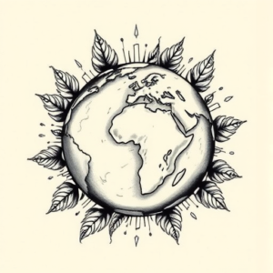Chicano Earth Tattoo
