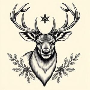 Chicano Elk Tattoo