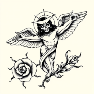 Chicano Evangelion Tattoo