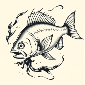 Chicano Fish Tattoo