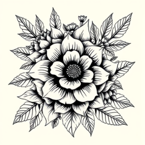 Chicano Floral Tattoo