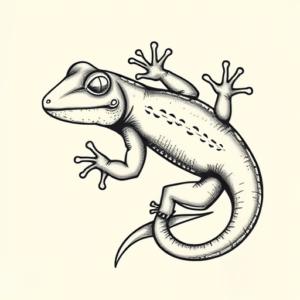 Chicano Gecko Tattoo