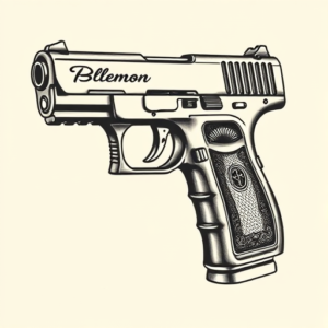 Chicano Glock Tattoo
