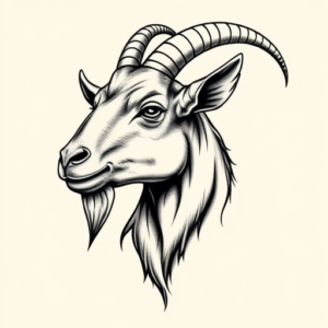 Chicano Goat Tattoo