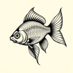 Chicano Goldfish Tattoo