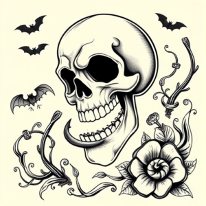 Chicano Halloween Tattoo