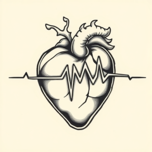 Chicano Heartbeat Tattoo