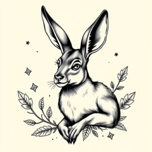 Chicano Jackalope Tattoo