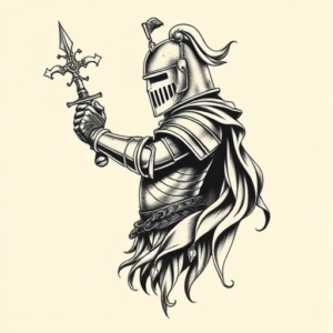 Chicano Knight Tattoo