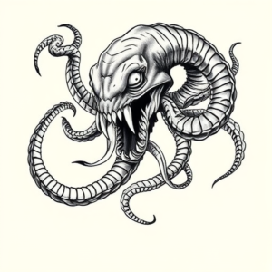 Chicano Kraken Tattoo