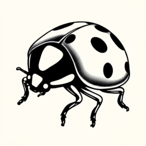 Chicano Ladybug Tattoo
