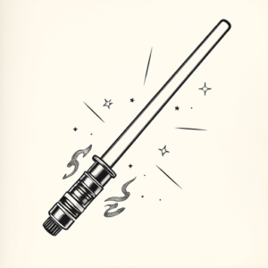 Chicano Lightsaber Tattoo