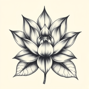 Chicano Lotus Tattoo