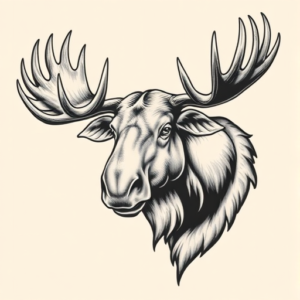 Chicano Moose Tattoo