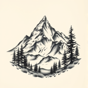 Chicano Mountain Tattoo