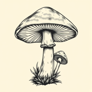 Chicano Mushroom Tattoo